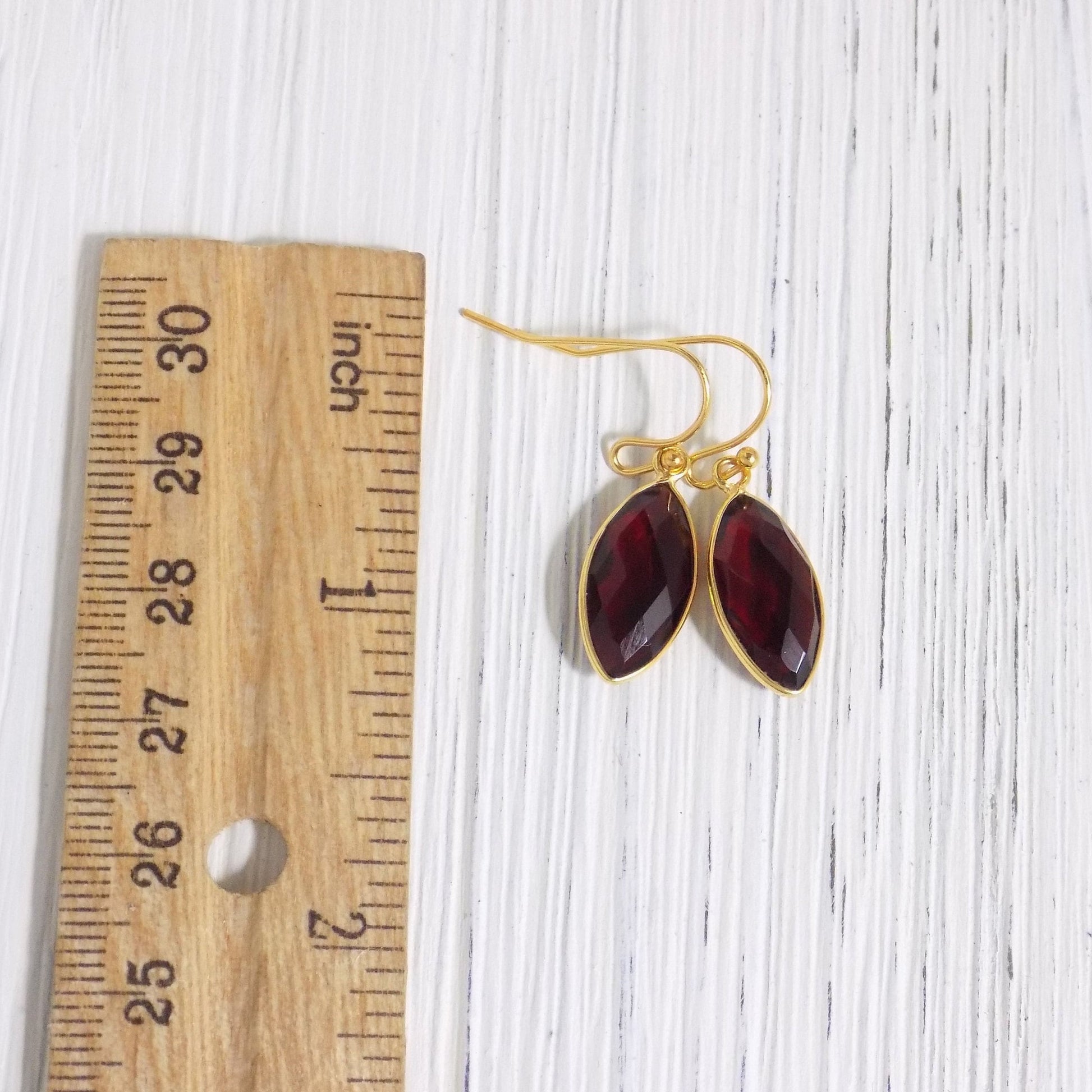 Garnet Earrings - January Birthstone Earring