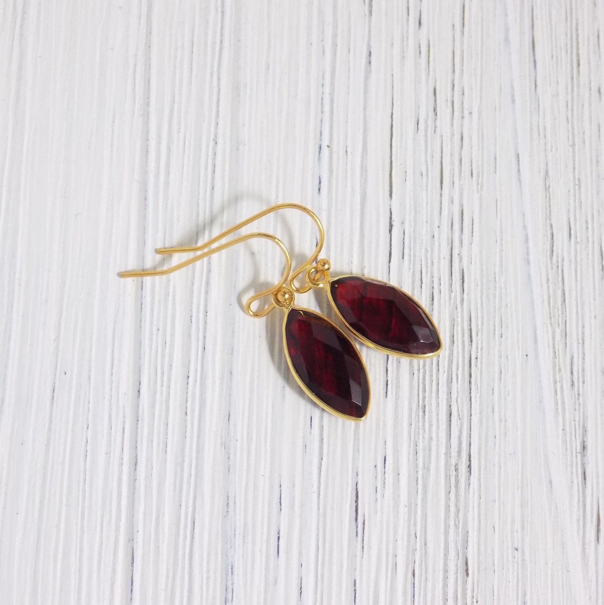 Garnet Earrings - January Birthstone Earring