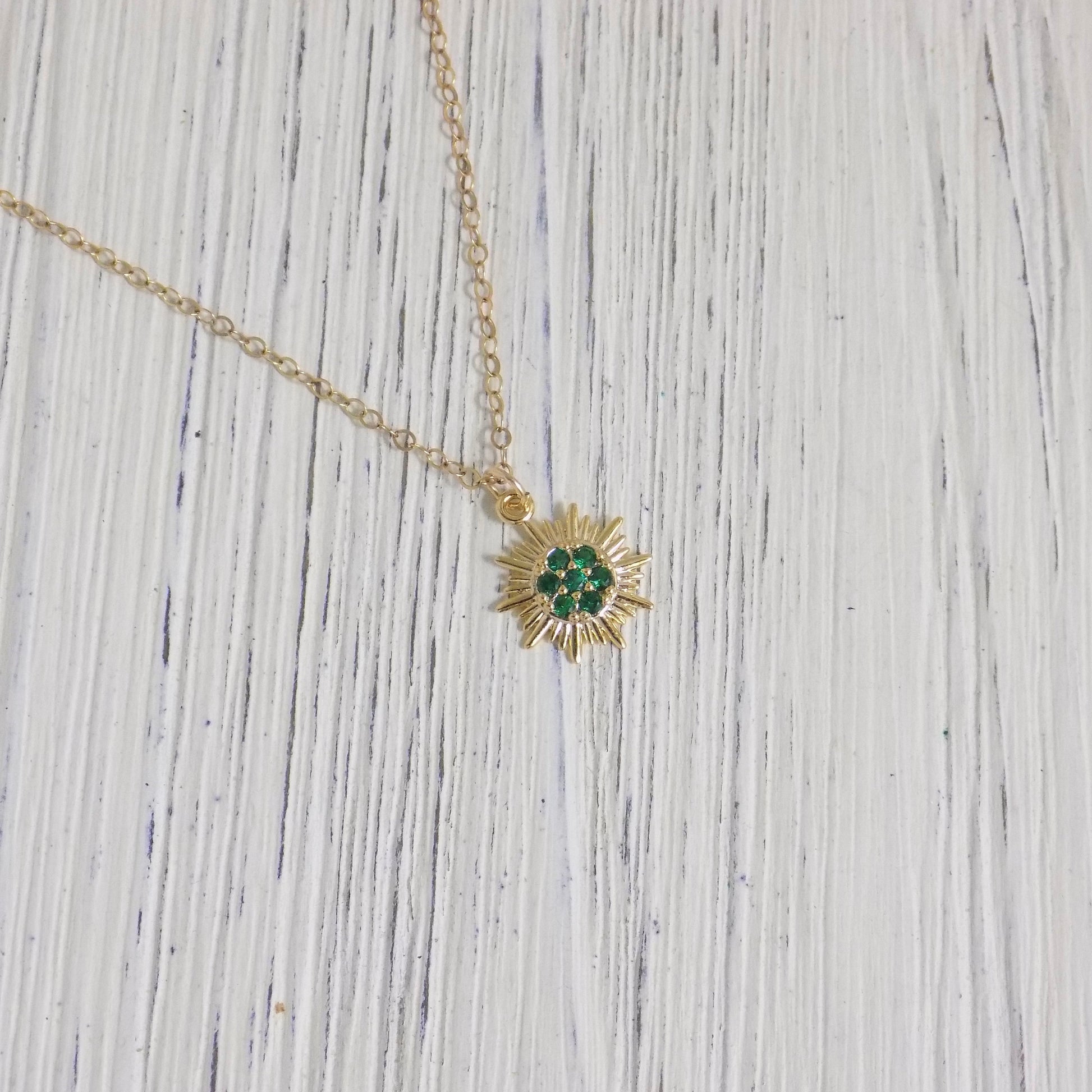 Celestial Jewelry - Gold Sun Necklace