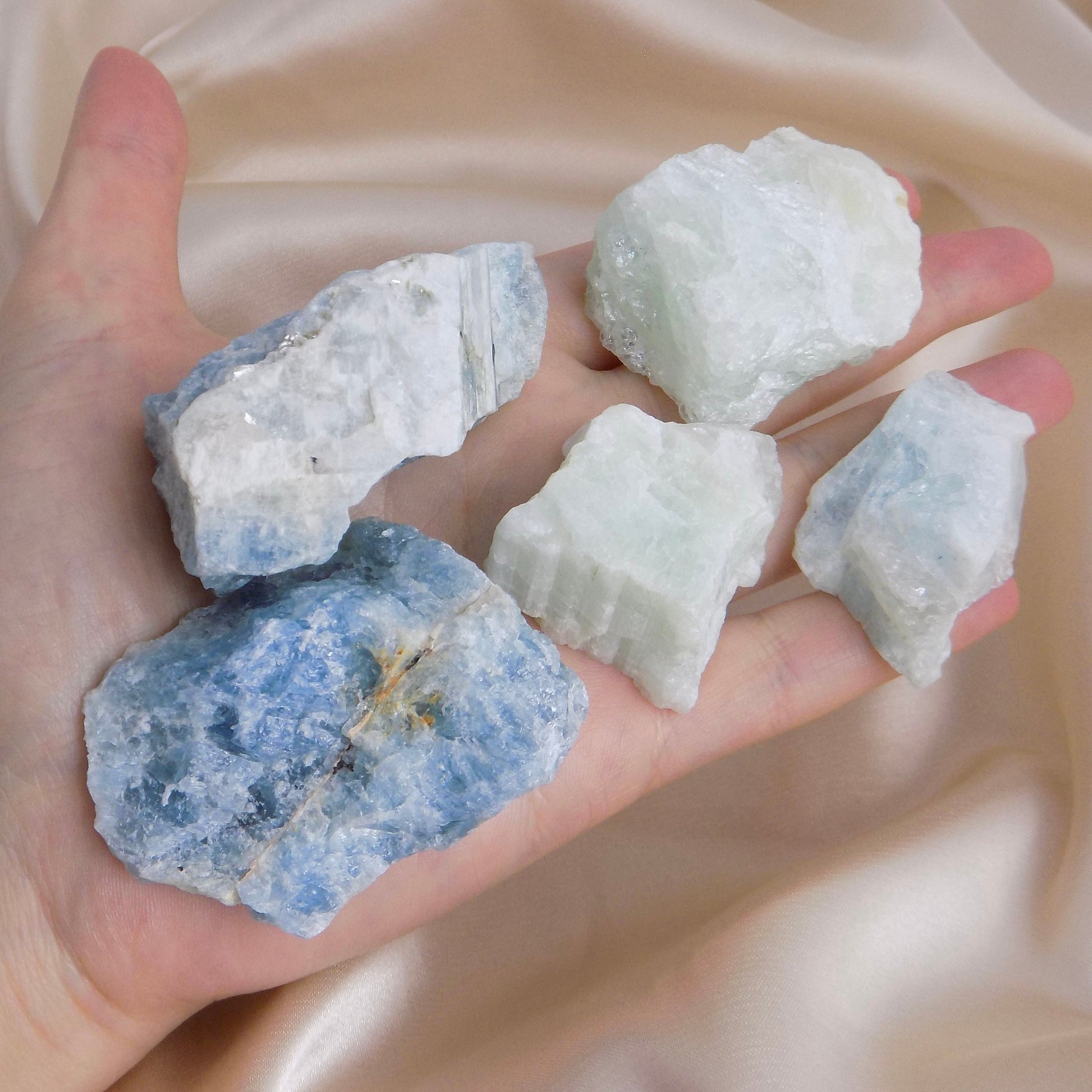 Raw Aquamarine Crystal, March Birthstone, Sea Blue Green Stone, Boho Home Decor, Coffee Table Accessories, Healing Crystals, M6-116