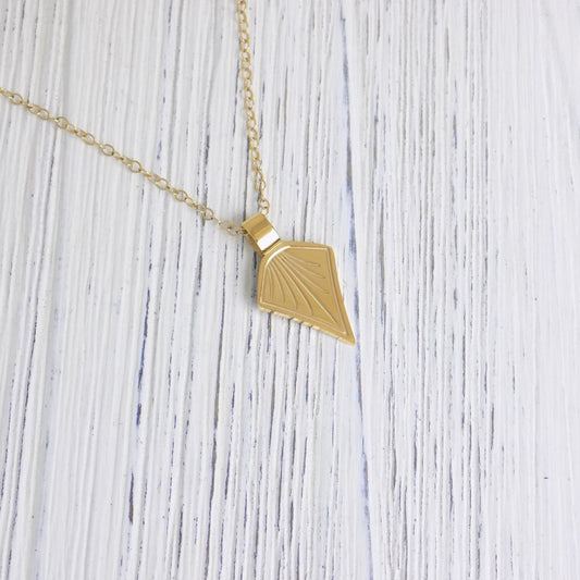 Gold Layering Necklace, Triangle Necklace Minimalist, Christmas Gifts Women, M6-02