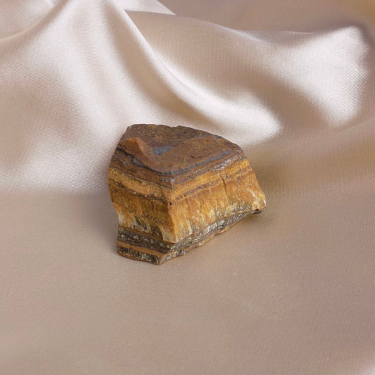 Raw Tiger Eye Crystal, Brown Gemstone For Home Decor, Sacral Chakra Stone, M6-779